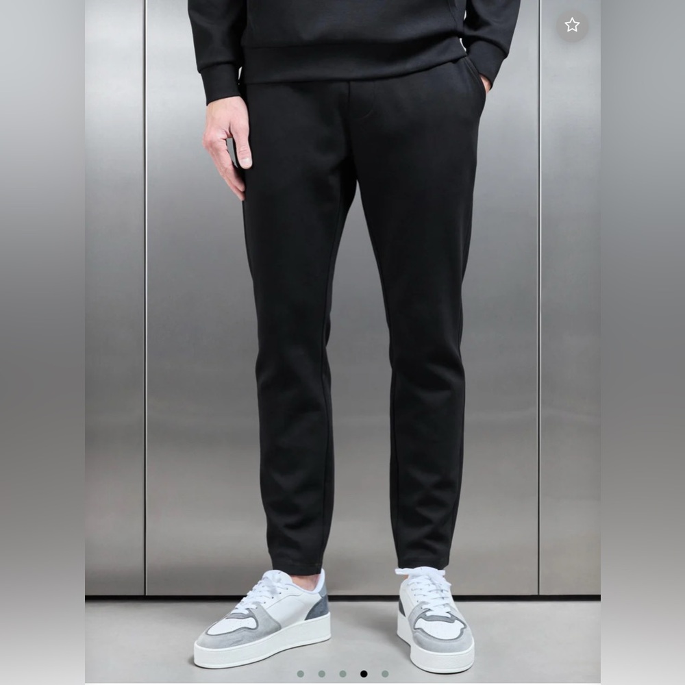 ARNE UK Interlock Jersey Essential Jogger - Black Medium